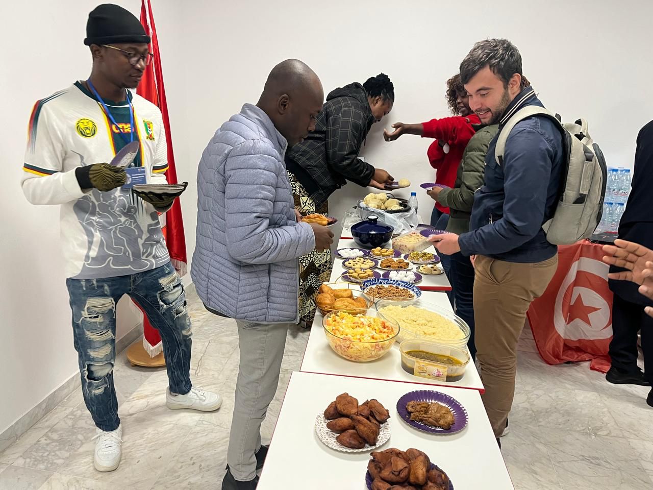 Buffet interculturel &eacute;tudiants africains tunisiens iTeam